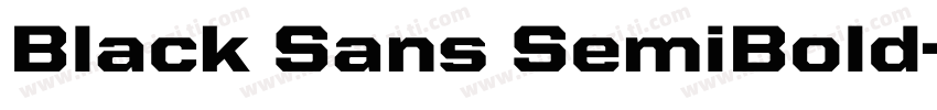 Black Sans SemiBold字体转换